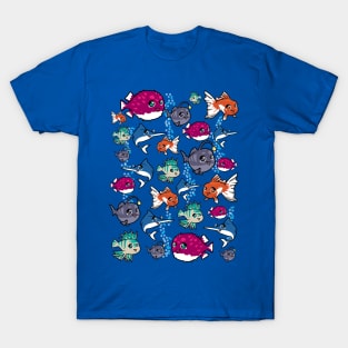 Fish Cute and Exotic Pattern T-Shirt